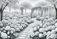 designing a serene white garden